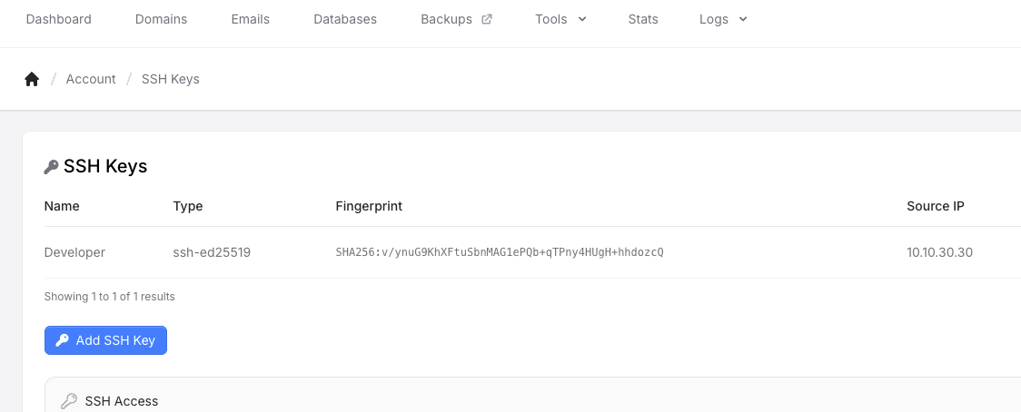 SSH Keys Management